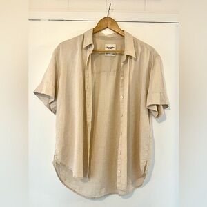 Abercrombie and Fitch Linen Blend Men’s Shirt Size Small